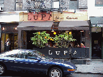 Top right picture you  see Lupa Restaurant at 170 Thompson Street. This is celebrity chef Mario Batali's follow up to Babbo restaurant on Waverly Place.