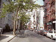 Center right photo you see some of the pretty homes in Greenwich Village.