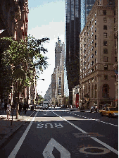 Top right picture you see Rockefeller Center to the left and an eastern view of midtown Manhattan. Center right picture you see a rare quiet moment  on 5th Avenue . To the far distant right you see the top of the Sherry Netherlands Hotel on Fifth Avenue.