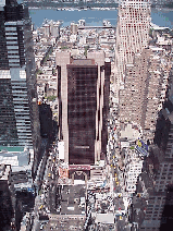 Top left picture is a western view with the Crown Plaza Hotel in the center of the photo which is the Times Square area.  In the distance you see the Hudson River and across the Hudson River is New Jersey.