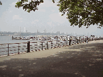 Center right picture you see the esplanade along the Hudson River and Riverside Park.