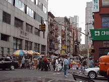 Bottom right picture you see the corner of Mulberry and Canal Street.  This is Chinatown which is a short walk from the Financial District, but like another world and culture away.