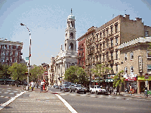 Center right picture you see Father Demo Square near Bleecker Street in Greenwich Village.