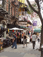 Top left picture you see St. Mark's Place and the shopping strip were the young crowd gets their tattoos and buy their music and nose rings.