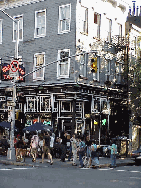 Top right picture you see the White Horse Tavern at 567 Hudson Street.  It's said that in 1953 Dylan Thomas drank 18 straight whiskeys here and passed out. Norman Mailer was also a regular here in the 60's.