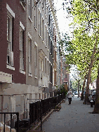 Center right picture you see a row of pretty townhouses on MacDougal Street in Greenwich Village.