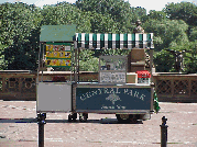 Top right photo you see a vendor in Central Park at Bethesda Fountain.