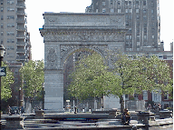 Center right picture you see the arches of Washington Square Park.  Through the center of the arches is Fifth Avenue.