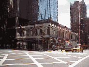 Top right you see Smith & Wollensky Restaurant at 797 Third Avenue.  It's refreshing to see short (2 story) buildings in a city like New York.