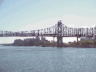 Always beautiful... the bridges that surround our island home.  To the right you see the Queensboro Bridge as seen from the UN.