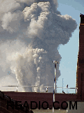 Center right picture was taken on the rooftop right after the last remaining tower fell.