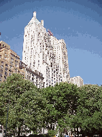 Top left photo you see the beautiful Essex House Hotel as seen from Central Park.