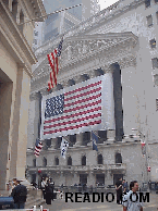 The New York Stock Exchange on the re-opening day after being closed longer than any other time in history.