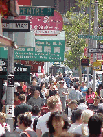 Chinatown is one of the busiest and most colorful neighborhoods in New York City. Chinatown probably has more street vendors than any other area of the city. Chinatown is located between Soho, Tribeca and within a mile of Battery Park City.