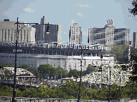 Bottom right picture you see Yankee Stadium which is clearly visible from 145th Street.