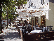 Center right picture you see one of the many outdoor caf's of the Upper West Side.  The Upper West Side has been home to famous stars such as Marlon Brando, Mia Farrow and Diane Keaton to name only a very few.  You never know who might walk by.