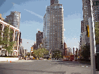 Bottom right picture you see the intersection of Broadway (right side) and Columbus Avenue (left side) near the Lincoln Center.  The studios for ABC Television are located here on Columbus Avenue.  TV reporters, soap stars and Regis are often spotted.