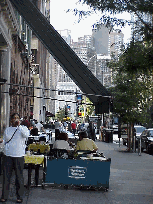 Want to see the ballet, or the opera? Then you will be coming to the Upper West Side of New York.  Top right picture you see people having lunch across the street from Lincoln Center.   In the distance is the area of Columbus Circle.