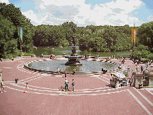 Bottom right picture you see Bethesda Fountain in Central Park.  You might remember this scene from the Odd Couple.  From here you can walk to the Boat House and take a boat ride or have a nice lunch overlooking one of the most famous parks in the world.