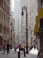 Center right picture you see Nassau Street and the smoke in the air.  Nassau Street is within steps of the New York Stock Exchange and Wall Street.