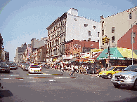 Bottom right picture you see Canal Street in Chinatown.  Canal Street is now open and shoppers have returned. In the nearby neighborhood of Tribeca many streets are still closed.