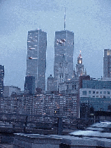 Top right picture you see the World Trade Center Towers only a few weeks before the terrorist attack.