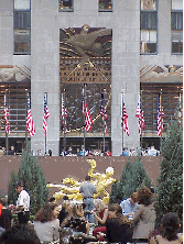 Bottom right picture you see Rockefeller Center.  It's fun to have lunch or dinner at one of the restaurants around the ice skating rink.