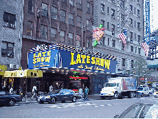 Bottom right picture you see the Late Show near Times Square. 