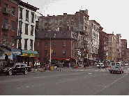 Bottom right picture you see Canal Street.  Canal Street is always one of the busiest streets in NYC.  Right after the attack it was eerie to see this street deserted. Today it's almost back to normal.