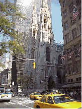 Center right picture you see St. Patrick's Cathedral on Fifth Avenue.