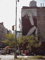 Top right picture you see a billboard at West Broadway and Houston Streets.