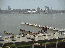 Top right picture you see the pier at Trump Place near Riverside Park.  The Upper West Side has great views of New Jersey.