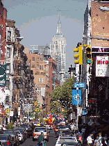 Top right picture you see the Empire State Building as seen from Mulberry Street.