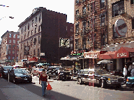 Center right picture you see another shot of Mulberry Street in Little Italy.