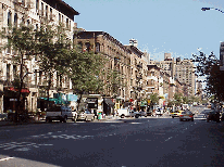 Bottom right picture you see Amsterdam Avenue on the Upper West Side.  In the photo you see the typical residential buildings that are home to many New Yorkers.