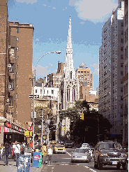 Many of the buildings in the village are historical landmark buildings including Grace Church.  Top right you see Grace Church at 802 Broadway at East 10th Street.  This gorgeous Gothic Revival Episcopal Church was founded in 1808.