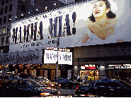 Bottom right picture you see the Winter Garden Theater on Broadway.  Remember this was the theater where Cats played for an eternity.  Now you can see Mamma Mia!