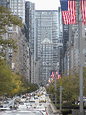 Top right picture is Park Avenue. Park Avenue is always perfectly landscaped.  The flowers that usually line Park Avenue have been replaced by American Flags as far as you can see. Now this famous Avenue is more beautiful and heart warming than ever!