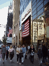 Center right picture you see Trump Tower on Fifth Avenue.  Everywhere you look in New York City, you'll see the American Flag!  New Yorkers are especially thankful to all of the men and women that protect our great country.