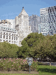 Center right picture you see Hope Garden only a few blocks from Ground Zero at Battery Park City.