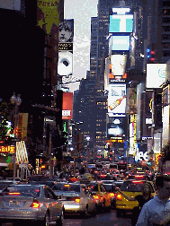 Top right picture you see Times Square and Broadway in the evening hours.  This has to be one of everyone's favorite places.  This is where magic happens every night when the curtains go up on Broadway.  Just take a walk along theGreat White Way.