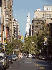 Top right picture you see a distant shot of Gramercy Park with the Chrysler Building in the background.