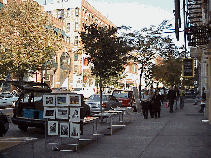 Center right picture you see West Broadway and some of the art sales on the sidewalks.  If you aren't showing in a gallery then take it directly to the streets!