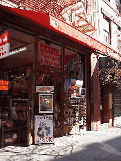 Top right photo you see one of the shops on Bleecker Street.  You'll see a lot of card shops and souvenir stores in the Village.