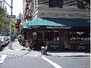 Center right photo you see one of the many coffee houses on Bleecker Street.  Coffee houses have always been popular in Greenwich Village.  Some of the oldest in the city are located here.