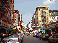 Center right photo you see Mulberry Street in Little Italy.  We have the best restaurants in the world in NYC.  Once you eat here, you might not ever be able to leave.