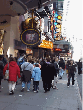 It's really not unusual to walk past a famous star when you're in Times Square.  But if you're one of those unlucky people that just never sees a famous person, then go to Madame Tussaud's on 42nd Street (pictured to the top right) and see them all.