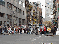 Center right photo was shot looking down Mulberry Street and another neighborhood, Chinatown!