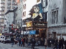 Bottom right picture you see the Broadway play, Les Miserables.  We guarantee you that you will be less miserable if you go to Times Square!  Hey, most of the shows are free!