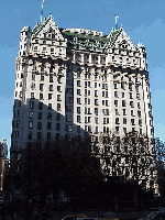 Top right you see the gorgeous Plaza Hotel.  This grand hotel is right across the street from Central Park.  A good place to spend Christmas Eve night, Santa would like visiting you there!